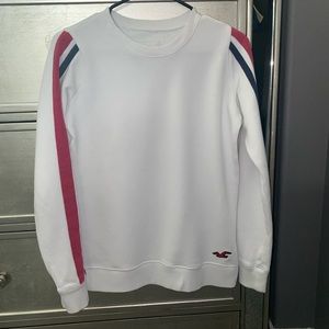 Hollister white, red & blue sweatshirt